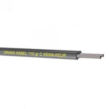 Draka edrateen 2x0.75mm2 zwart - per rol 100 meter (108108)