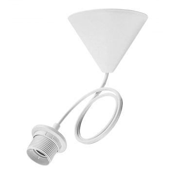 Bailey hanglamp E27 met 0,8 meter snoer - wit (141579)