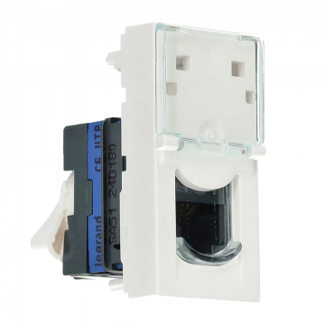 Legrand Mosaic connector Cat6 UTP RJ45 1 module - wit (076561)