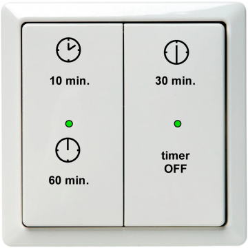 Zehnder RF timer draadloos voor Comfofan 3 tijden - wit (655000780)