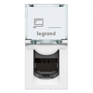 Legrand Mosaic connector cat.6A RJ45 1 module - wit (076571)