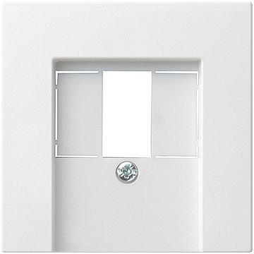 Gira centraalplaat USB/luidsprekercontactdoos - Systeem 55 zuiver wit mat (027627)