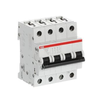 ABB automaat 3-polig+nul 32A C-curve (S203-C32NA)