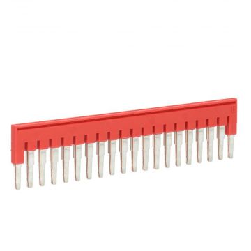 Phoenix Contact doorverbindingsbrug voor rijgklem 20-polig 6,2 mm - rood (FBS 20-6)