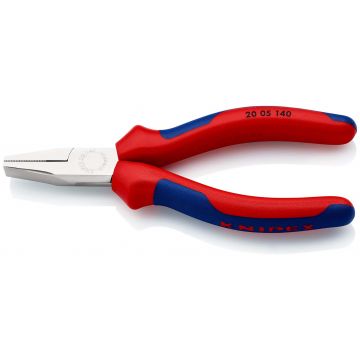 KNIPEX platbuigtang met vlakke breede bek 140mm met 3-comp comfort handgreep KNIPEXtend (2005140)