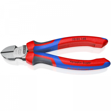 KNIPEX zijkniptang 160mm verchroomd met 3-comp comfort handgreep KNIPEXtend (7002160)