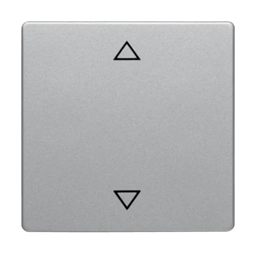 Hager Berker Q.1/Q.3/Q.7 enkele bedieningswip met symbool "pijlen" - aluminium (16206074)