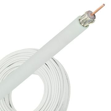 Bedea Telass100 Telass100 coax kabel PVC wit - per 100 meter (10300100)