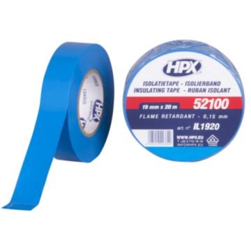 HPX isolatietape VDE PVC 19mmx20m Blauw (IL1920)