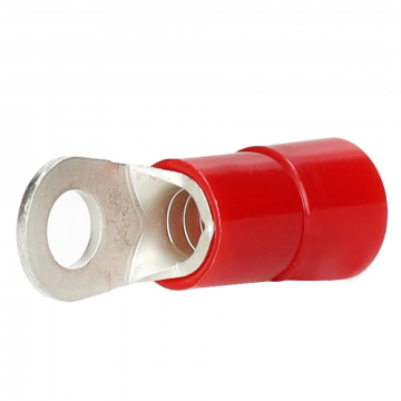 Intercable Q-serie DIN geïsoleerde kabelschoen ring recht 0,5-1 mm² M3,5 vertind - rood per 100 stuks (ICIQ135)