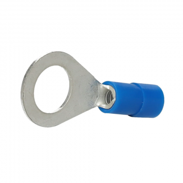 Intercable Q-serie DIN geïsoleerde kabelschoen ring recht 16 mm² M5 vertind - blauw per 50 stuks (ICIQ165)