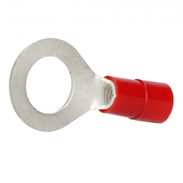 Intercable Q-serie DIN geïsoleerde kabelschoen ring recht 95 mm² M10 vertind - rood per 50 stuks (ICIQ9510)