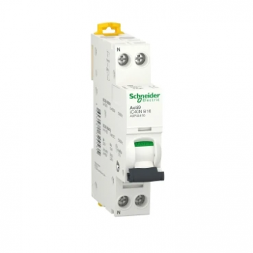 Schneider Electric installatieautomaat ic40n 1P+N B16 6000A/10kA vermogensschakelaar (a9p44616)