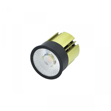 INTERLight inbouwspot rond zwart 8W 650lm warm wit 2700K incl driver (IL-MCT836K27C)