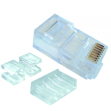 KLEMKO RJ45 connector CAT6 unshielded alleen voor stugge kern - 25 stuks (183271)