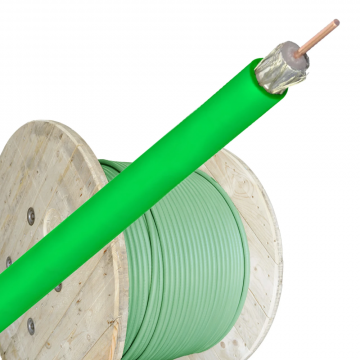 Bedea coax kabel PE groen per haspel 500 meter (14290300)