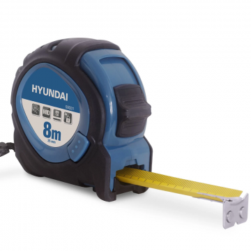 Hyundai rolmaat 8 meter 25mm nylon gecoat (59331)