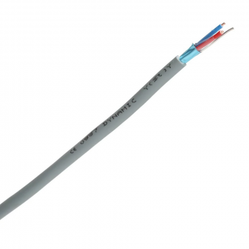 Dynamic signaalkabel afgeschermd Y(st)Y 1x2x0.8mm2 Dca-s2,d0,a3 grijs per haspel 500 meter