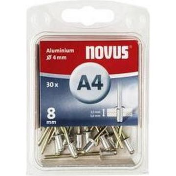 Novus popnagel A4 Ø4x8mm aluminium per 30 stuks (045-0024)