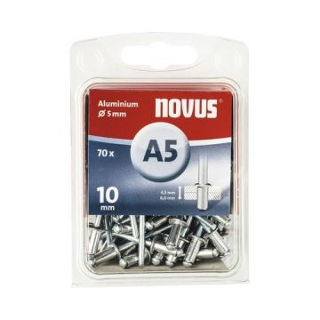 Novus popnagel A5 Ø5x10mm aluminium per 70 stuk (045-0048)