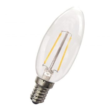 Bailey LED lamp filament helder kaars E14 2W 180lm warm wit 2700K (80100035105)