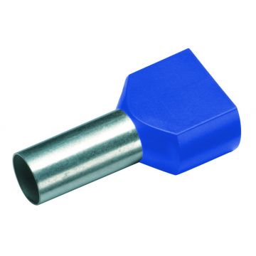 Cimco adereindhuls geïsoleerd TWIN 2x16mm2 hulslengte 14mm blauw - per 100 stuks (182484)