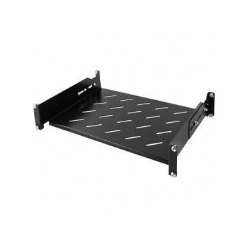 Verstelbaar legbord van 550mm tot 790mm diepte voor serverkast, max. 60 kg - 1U (DS-FO80)