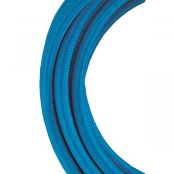 Bailey textielsnoer 3 meter 2x0.75 mm2 - blauw (139681)