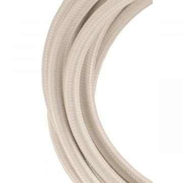 Bailey textielsnoer 3 meter 2x0.75 mm2 - beige (139683)