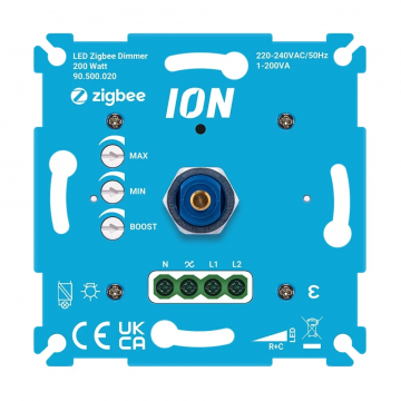 ION industries universele LED Zigbee (Hue compatible) draaidimmer 0.3-200W (90.500.020)