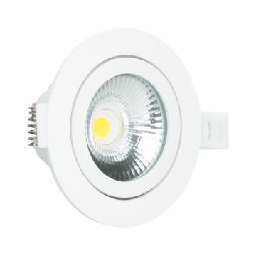 LED Republic waterdichte inbouwspot rond wit 5W 450lm 2000K-3000K DTW incl. driver IP65 zaagmaat Ø75mm - diameter 85mm