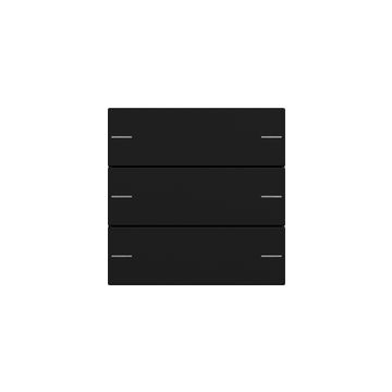 Gira bedieningswip 3-voudig voor tastsensor 4 - Systeem 55 zwart mat (5753005)