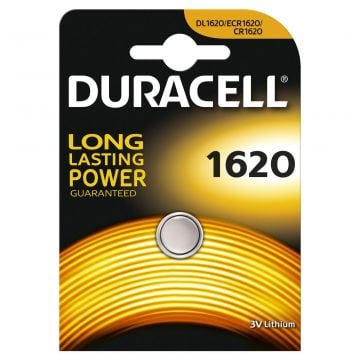 Duracell knoopcel batterij Lithium CR1620 3V - per stuk (1620)