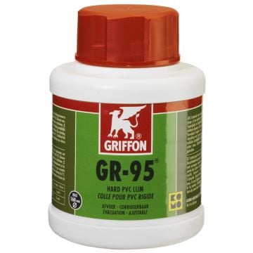 GRIFFON GR-95 nastelbare vloeibare hard PVC-lijm KOMO - flacon met borstel 250ml (6113192)