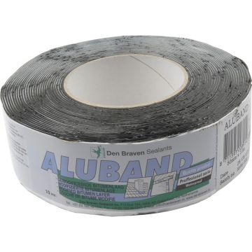 Den Braven Zwaluw aluband zelfklevende bitumineuze tape 75 mm - rol 10 meter - aluminium (200009)