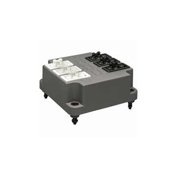 ABB Installatiedozen en -kasten deksel 3640 met GST18 connector 3x3 zwart & 3x3 wit - grijs (3640G33 S)