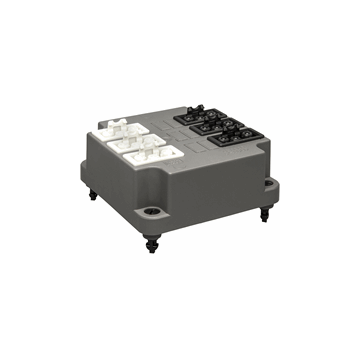 ABB Installatiedozen en -kasten deksel 3640 met GST18 connector 3x3 zwart & 3x3 wit - grijs (3640GB33 S)