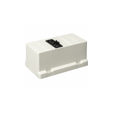 ABB Installatiedozen en -kasten deksel 3611 met GST18 connector 1x4 - wit (3611GB1-4 S)