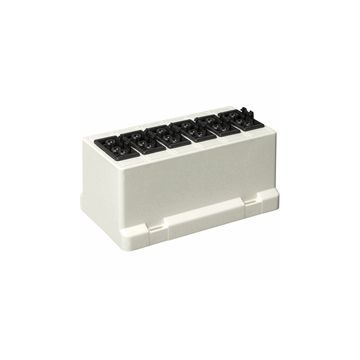 ABB Installatiedozen en -kasten deksel 3611 met GST18 connector 6x3 - wit (3611GB6 S)