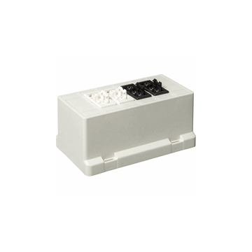 ABB Installatiedozen en -kasten deksel 3611 met GST18 connector 2x3 & 2x3 - wit (3611GB22 S)