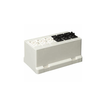 ABB Installatiedozen en -kasten deksel 3611 met GST18 connector 3x3 zwart & 3x3 wit (3611GB33 S)