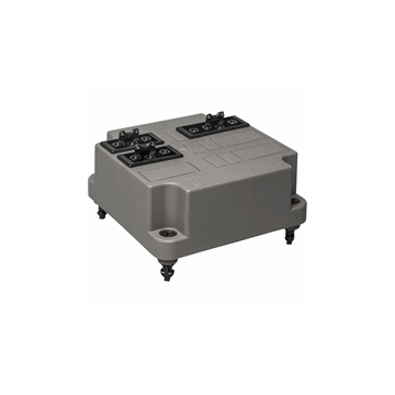 ABB Installatiedozen en -kasten deksel 3640 met adels connector 2x3 + 1x4 - grijs (3640AB21-3/4 S)