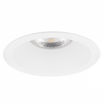 Yphix inbouwspot rond vast wit GU10 zaagmaat Ø70mm - diameter 82mm - verdiept met bladveren (50114476)