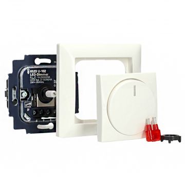 ABB Busch-Jaeger dimmerset compleet Balance-SI | 2 - 100W leddimmer - zuiverwit