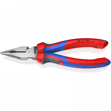 KNIPEX combinatietang met spitse punt 185mm met 3-comp comfort handgreep KNIPEXtend (0822185)