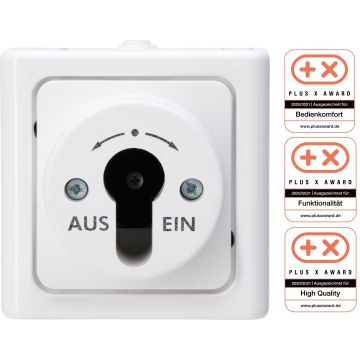 Kopp Blue Electric behuizing sleutelschakelaar IP44 arctic wit (561702018)