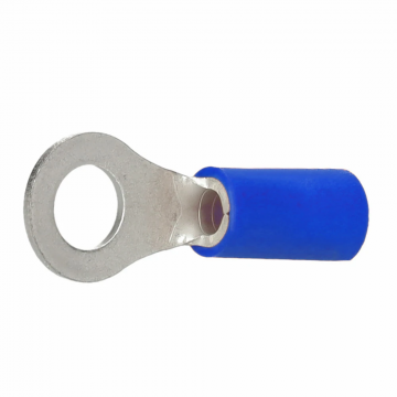 Cimco geïsoleerde ringkabelschoen recht blauw 1,5-2,5mm2 - gat M5 per 100 stuks (180036)