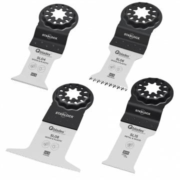 Qblades multitool zaagblad hout - metaal Starlock SL92 - set van 4 stuks (QBL382561)