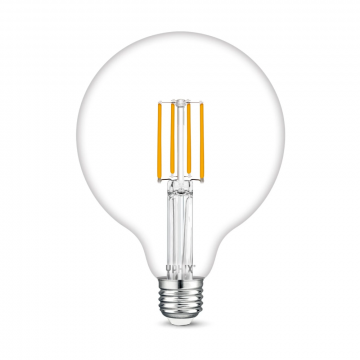 Yphix LED lamp filament bol E27 8W 806lm warm wit 2700K dimbaar (50510440)