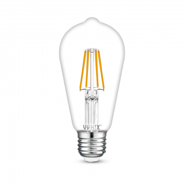 Yphix LED lamp filament edison E27 4.5W 470lm warm wit 2700K (50510450)